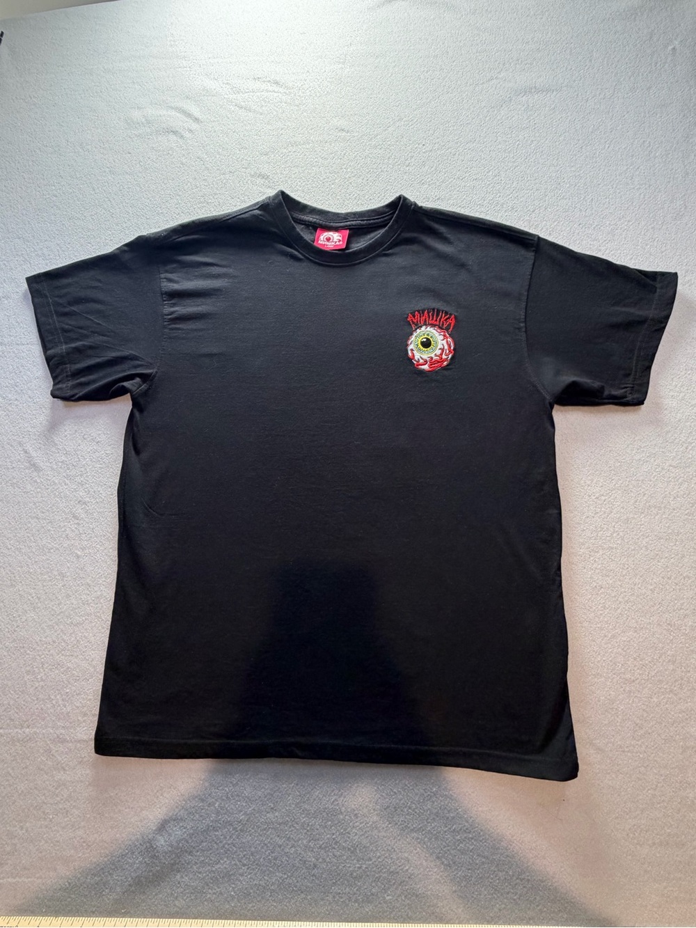 Mishka Keep Watch Eyeball Skull Biker Graphic Tee Men’s Large 2010s